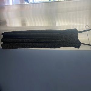 Womens romper - black and white polka dots